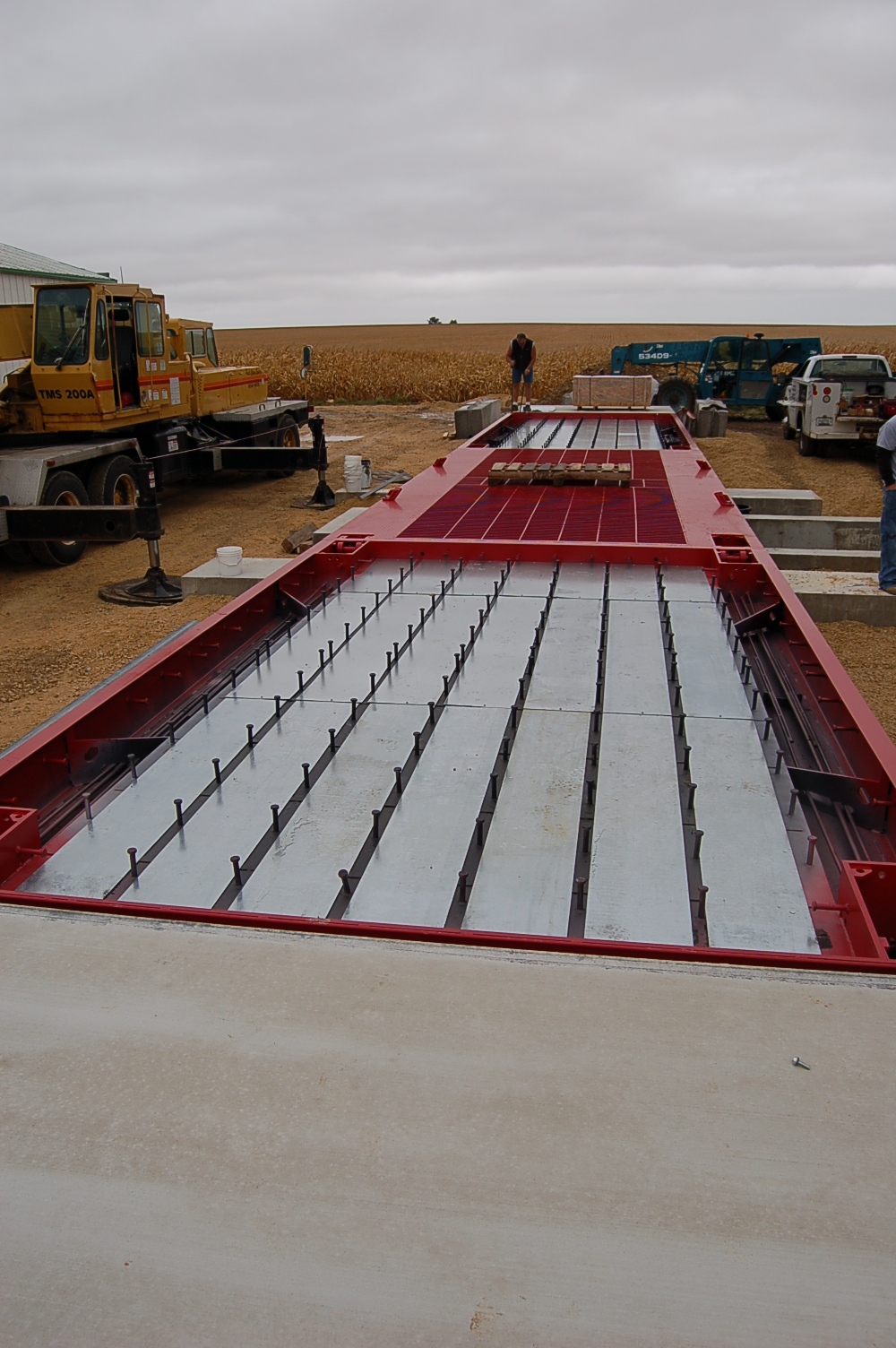 70x12 Concrete Deck OTR with Grain Dump